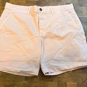 GAP Men's Light Pink Flat Front Shorts W34L7